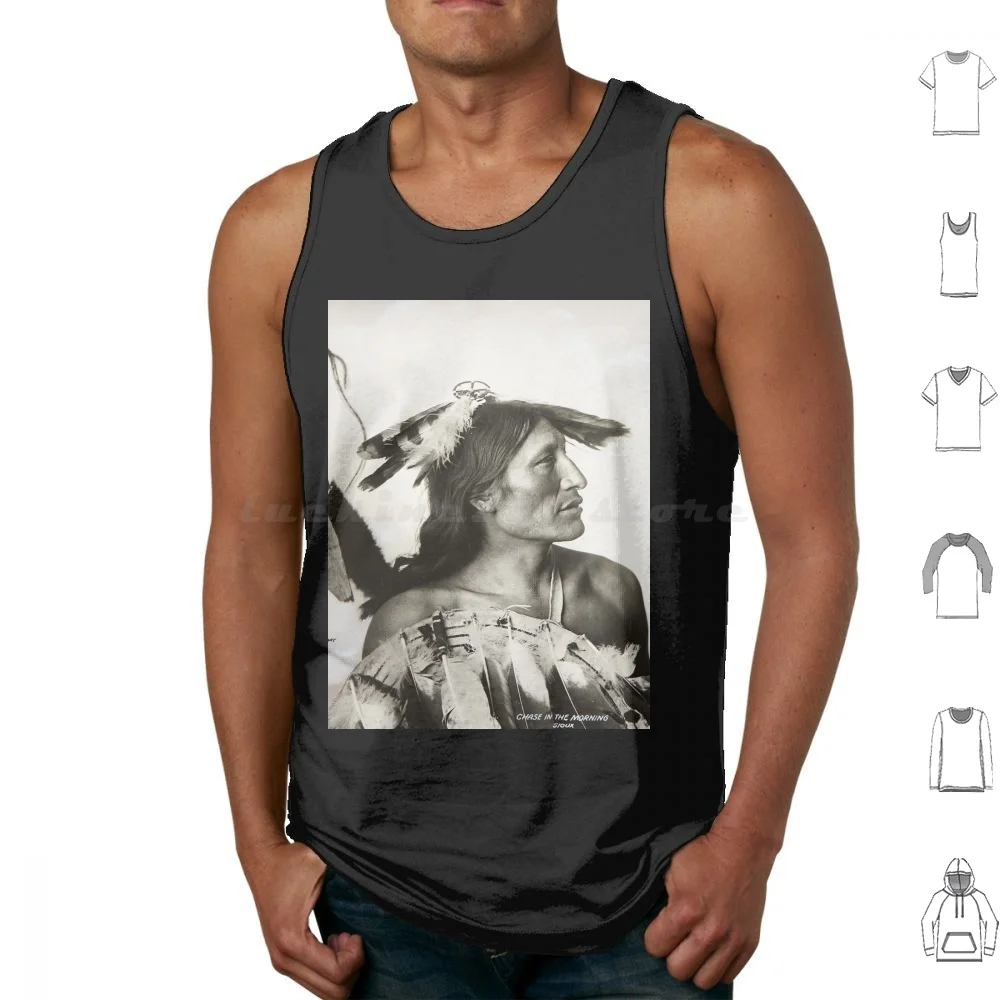 Chase In The Morning Anpao Wakuwa Oglala Lakota 1899 Tank Tops Vest Sleeveless Chase In The Morning Anpao Wakuwa Oglala Lakota