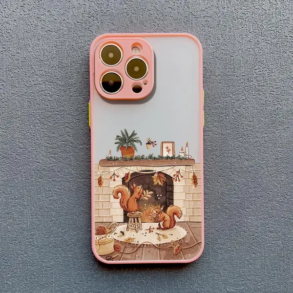 Cartoon Tier Freizeit Telefon Fall Für iPhone XR XS X 17 16 11 12 13 14 15 Pro Max mini 16 15 14 Plus Stoßfest Matte Abdeckung – Detail 9