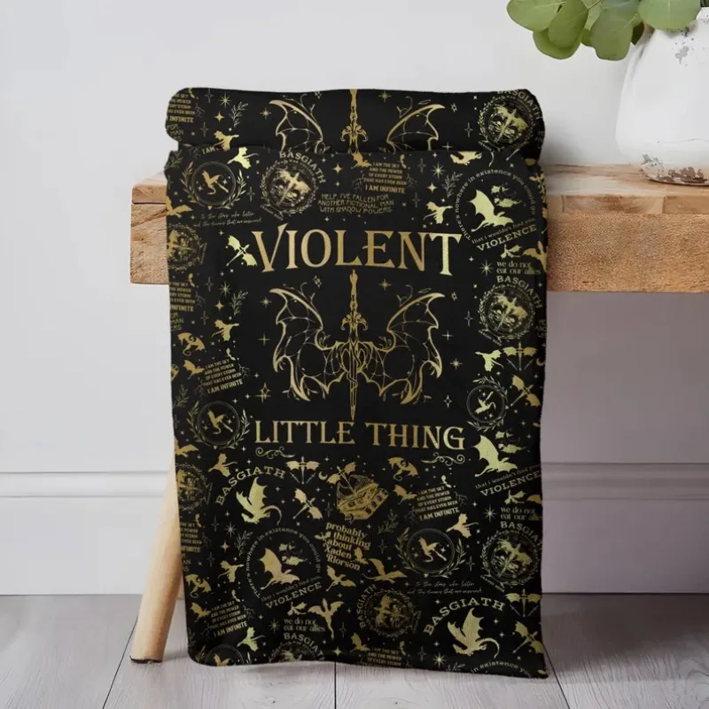 بطانية الفانيلا بطانية لهب الحديد، بطانية رمي التنين المريحة، بطانية القراءة الكتب الخيالية