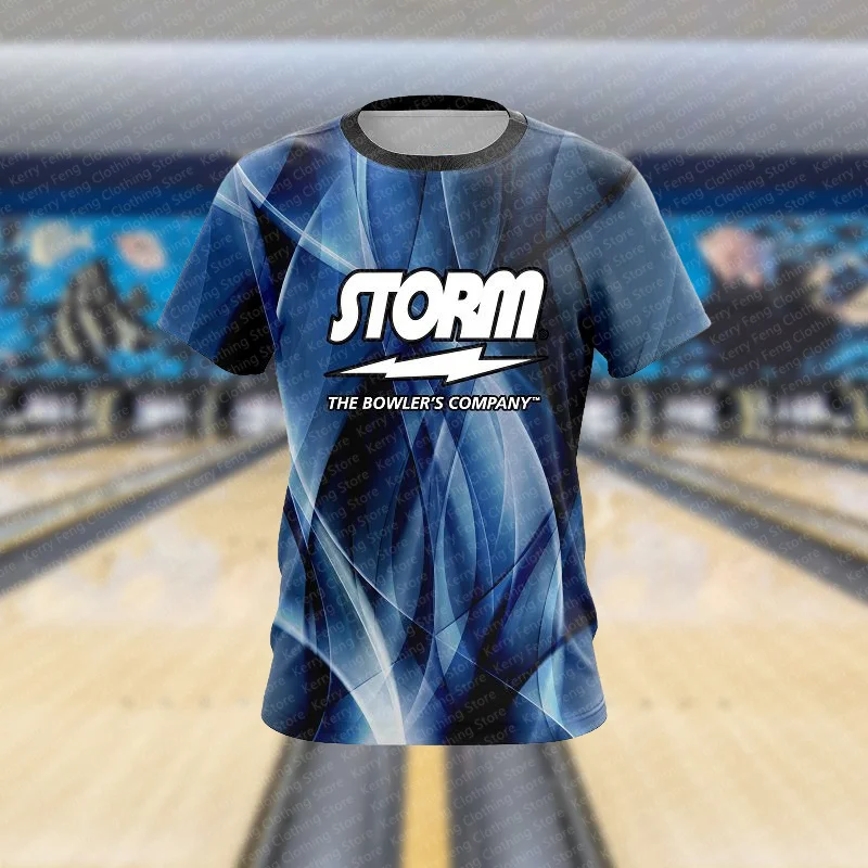 2024 Latest Hot Selling Bowling Men\'s Sports Shirt T-shirt Daily Indoor Leisure Comfortable Sweating Fashion Short Sleeve Top