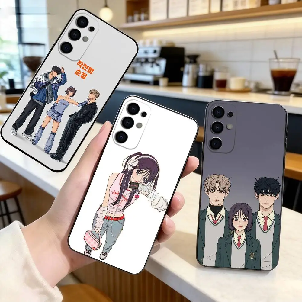 Y-Young O-Operation True Love-es (2) Phone Case Black Silicone Soft For Samsung S26,S25,S24,S23,S22,S21,S30,Ultra,Plus,Fe,Lite