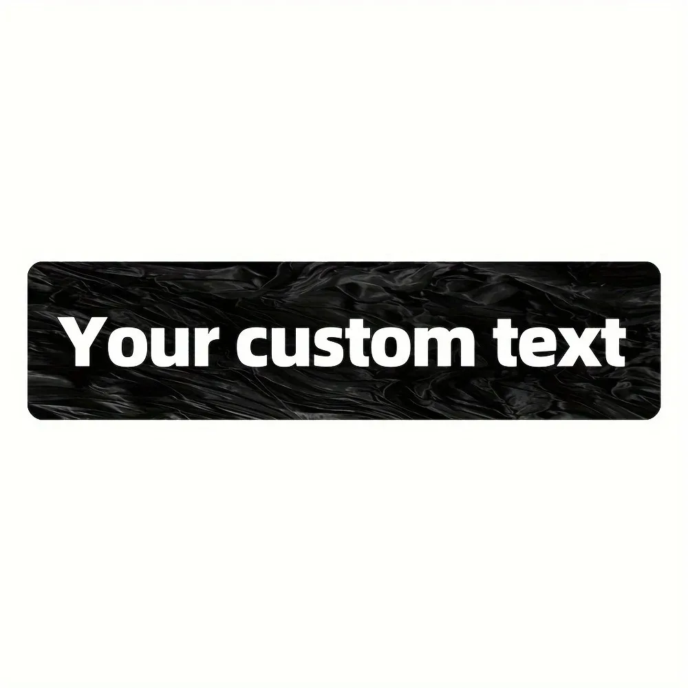 [CIFbuy][2D Flat] Custom Black Marble Texture Aluminum Street Sign,Personalized Wall Decor (Only For Decoration)