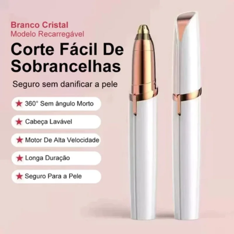 Mini Electric Lipstick Hair Remover for Women Portable Facial Depilator Precision Shaving Trimmer Multifunctional Eyebrow