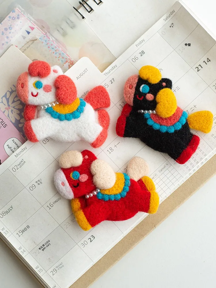 Easy to Use DIY Handmade Zodiac  Felt Pincuion Hairpin Material Kit Amulet Hanging Decoration Crt Gift for Beginners