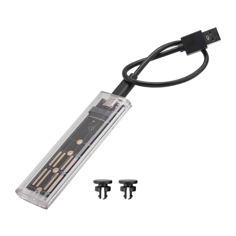 

Корпус SSD M2 M.2 NVME SSD Корпус Портативный SSD RGB Прозрачный чехол для жесткого диска 10 Гбит/с для ПК