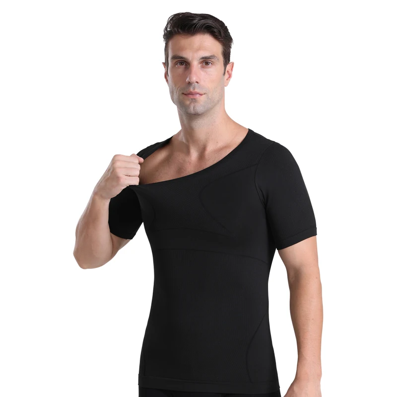 Men's Breathable Compression Tummy Control Undershirt Slimming Body Shaper Sleeveless Tank Top Shaping Spring/Summer Sweatshirt