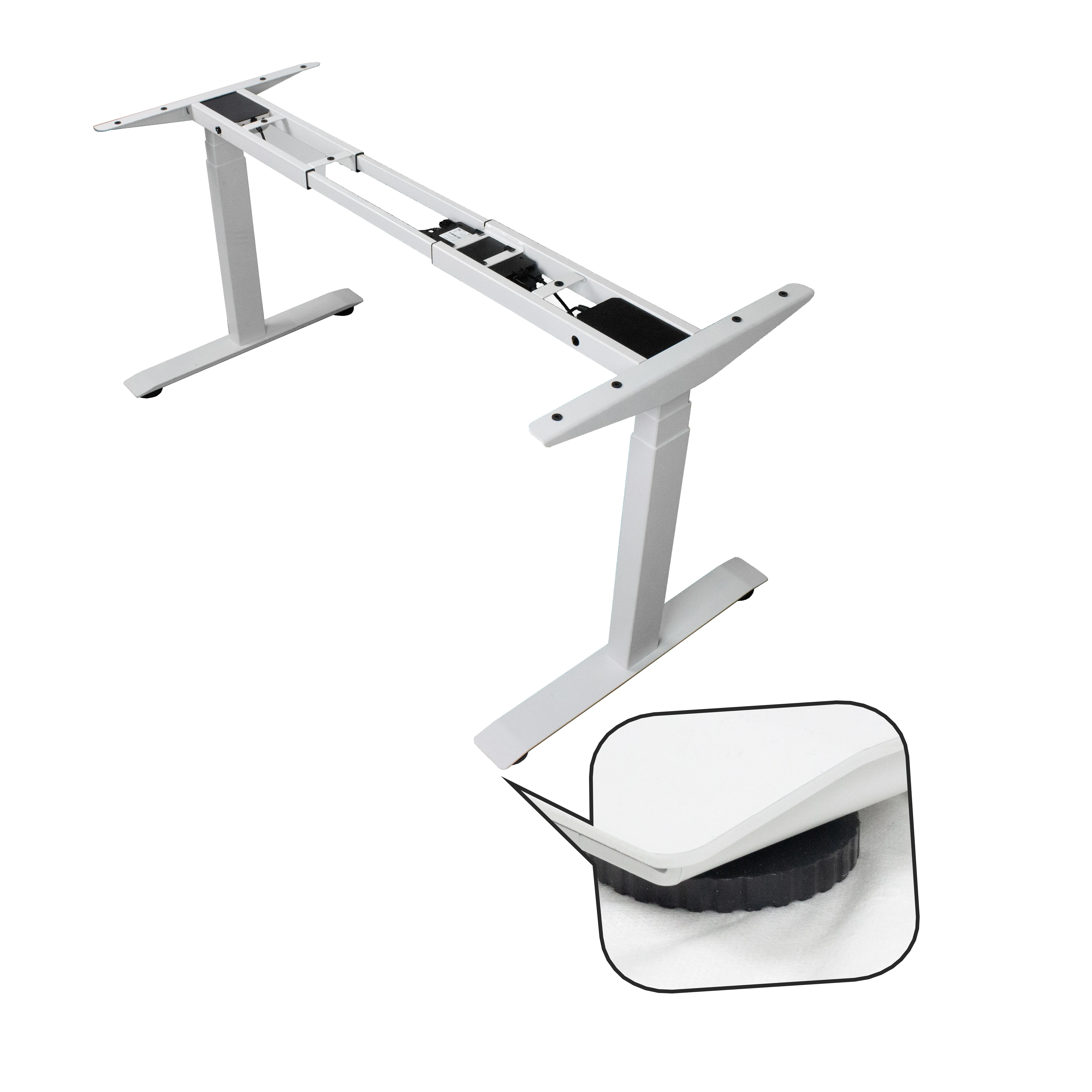 

Office Study Working Computer Table Legs Lifting Double Motor Metal Electric Height Smart Adjustable Standing Laptop Desk Frame