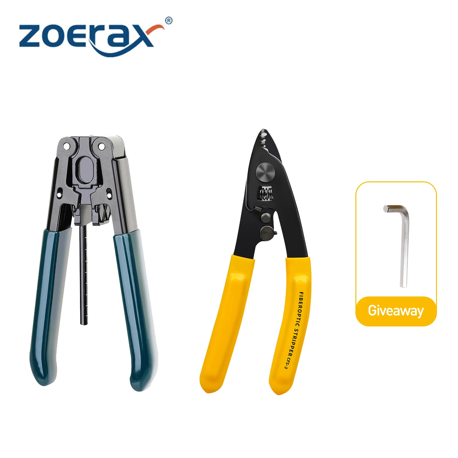 

ZoeRax Fiber Stripping Tool Kit - CFS-3 Series Precision Fiber Stripper Pliers and Optical Cable Stripper for FTTH Maintenance