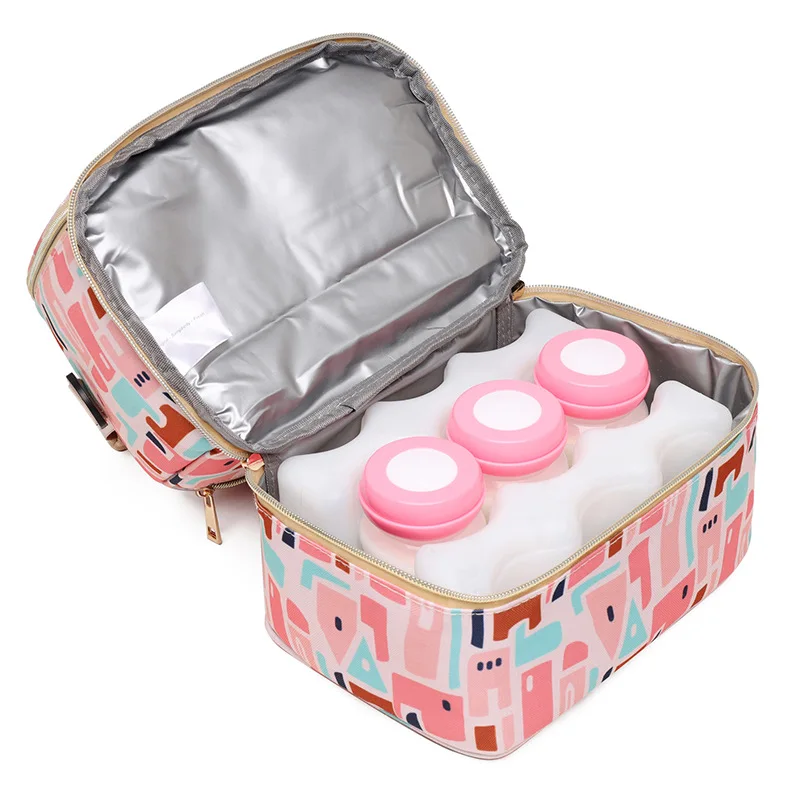 Insulation Double Layer Baby Backpack Travel Picnic Portable Food Handbag Mommy Nursing Bag Thermal Cooler Lunch Bag for Women