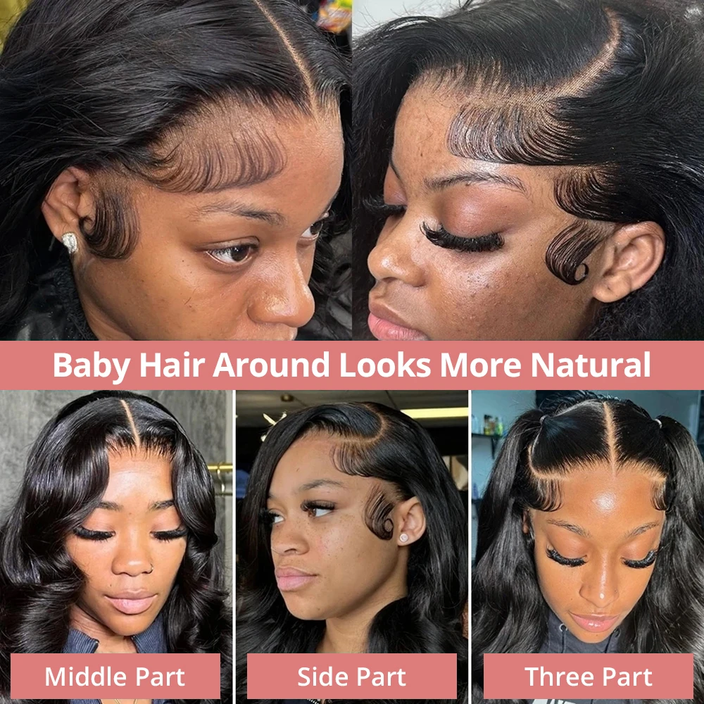 30 40 inch 360 Full Lace Body Wave pruiken Echt haar Los water golvend 13x4 13x6 HD Kant frontale pruik voor zwarte vrouwen 300% dichtheid