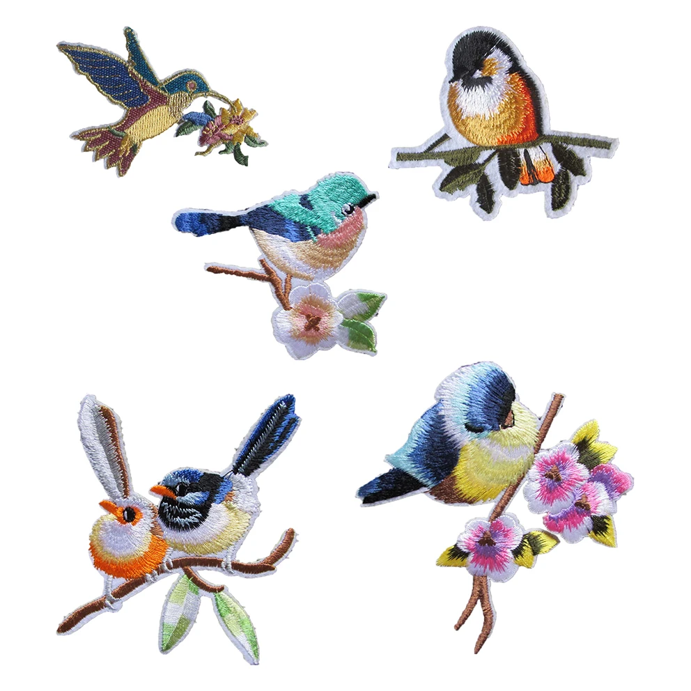 New product lovely Cartoon Bird Hot melt adhesive ironing Cloth patch Sewing DIY accessories Bag and clothing decoration