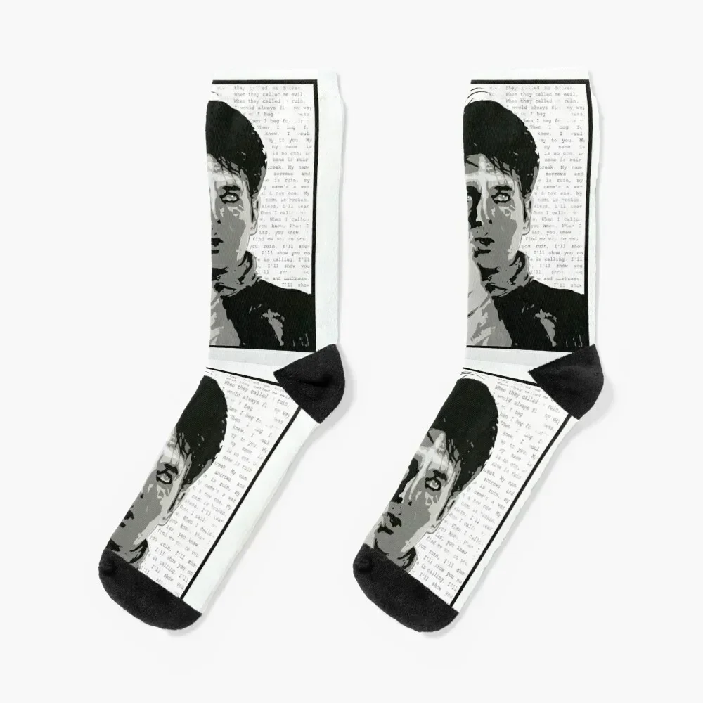 Gary Numan - My Name Is Ruin Socks crazy funny gift winter thermal heated Men's Socks Luxury Women's