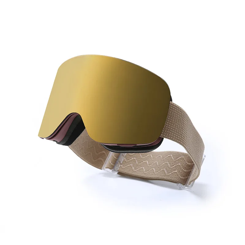 Flip Cover Óculos de esqui para adultos Óculos esféricos grandes antiembaçantes de camada dupla para passeios ao ar livre