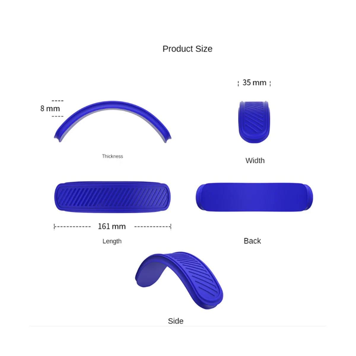 For Max Silicone Headband Cover Washable Cushion Case Multifunction Protective Cover,Red