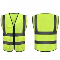 High Visibility Reflective Safety Vest Adjustable Reflective Security Vests Traffic Night Outdoor For Running Cycling Sports