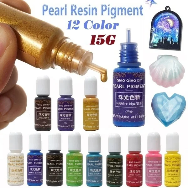 

1 Bottle 15g High Concentration Liquid Pearl Resin Pigment Dye UV Resin Epoxy Resin DIY Making Crafts Jewelry
