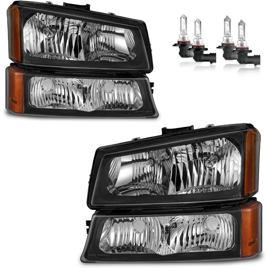 

Headlights Assembly for 03-07 Chevy Silverado1500/2500/3500/1500HD/2500HD,03-06 Avalanche 1500/2500 Headlamp Replacement Left &