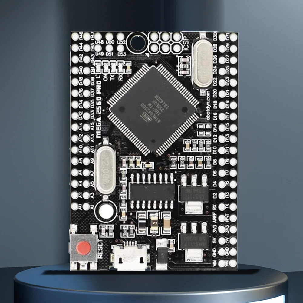 

Плата микроконтроллера Mega2560 Pro USB 16 МГц с разъемом «папа» для встраивания CH340G ATmega2560-16AU, совместимая с Arduino Mega