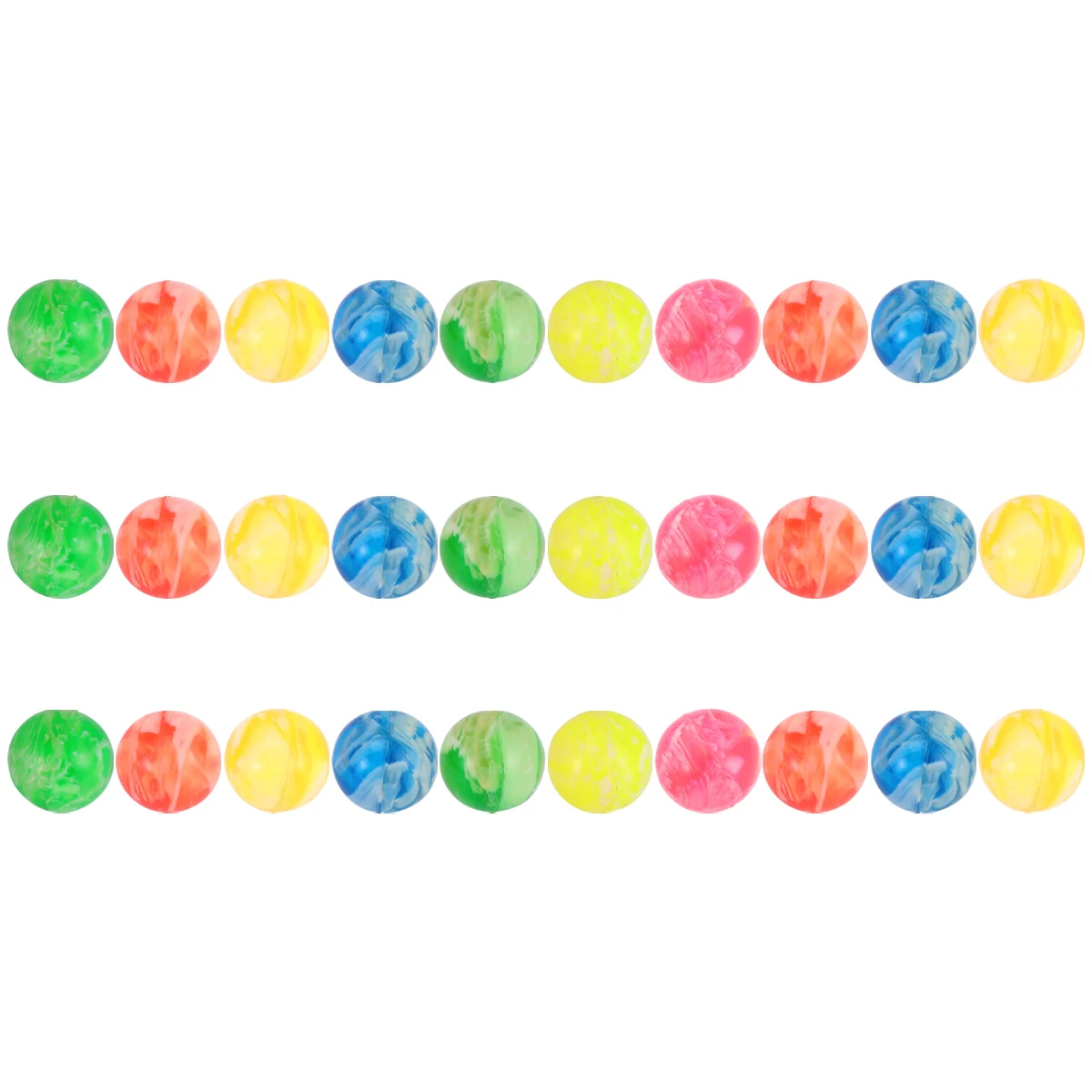 

30pcs Colorful Solid Rubber Bouncy Balls Creative Bounce Balls Kids Jumping Balls for Children Playing (Random Color)