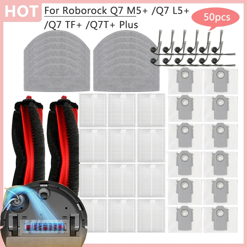�y�Z�[�����z�����p���i Roborock Q7 M5+ /Q7 L5+ /Q7 TF+ /Q7T+ Plus ���C���u���V �_�X�g�o�b�O Hepa �t�B���^�[�N���X�|���@