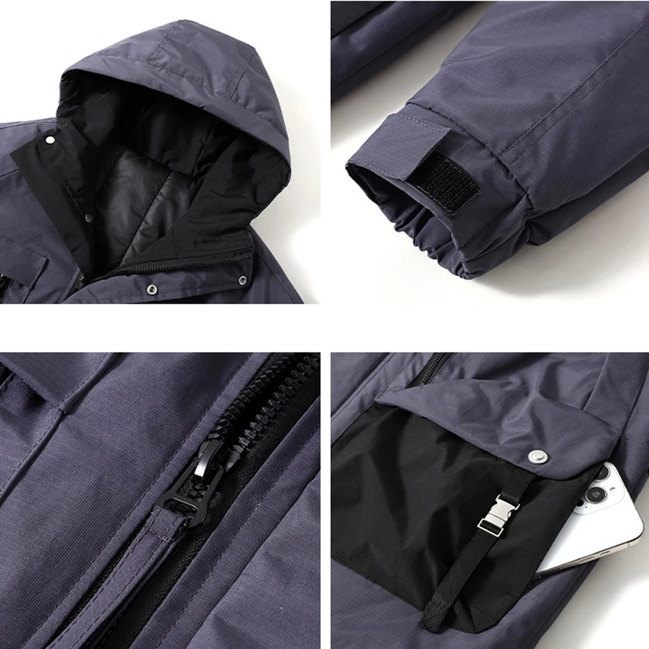 11XL حجم كبير سترات الرجال الشتاء سترة سميكة معطف البضائع سترات الذكور موضة عادية المرقعة سترات الذكور حجم كبير 11XL