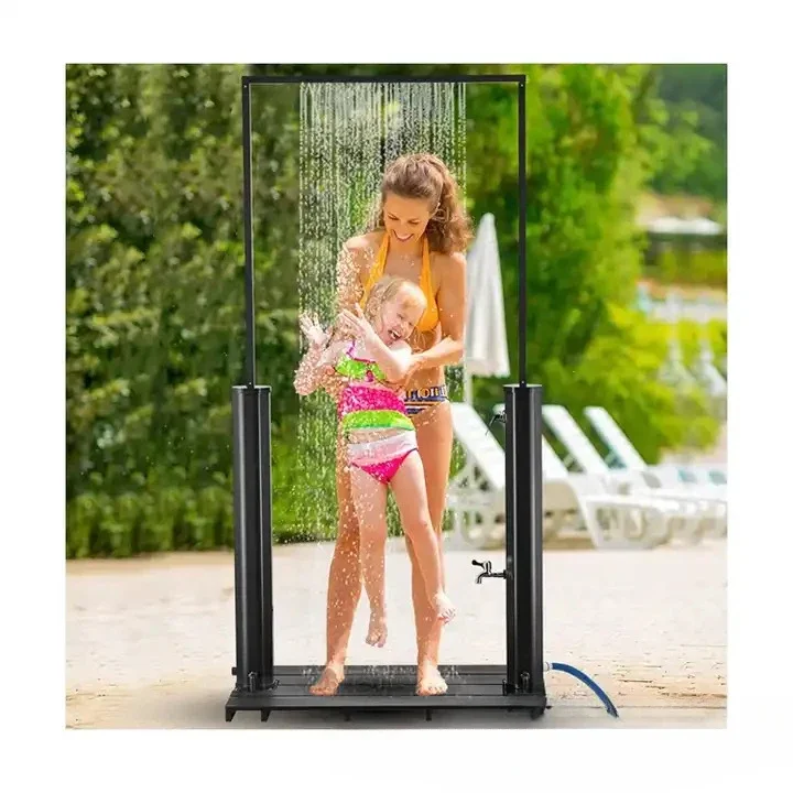 40L large capacity door-shaped outdoor shower column solar bath beach shower column garden