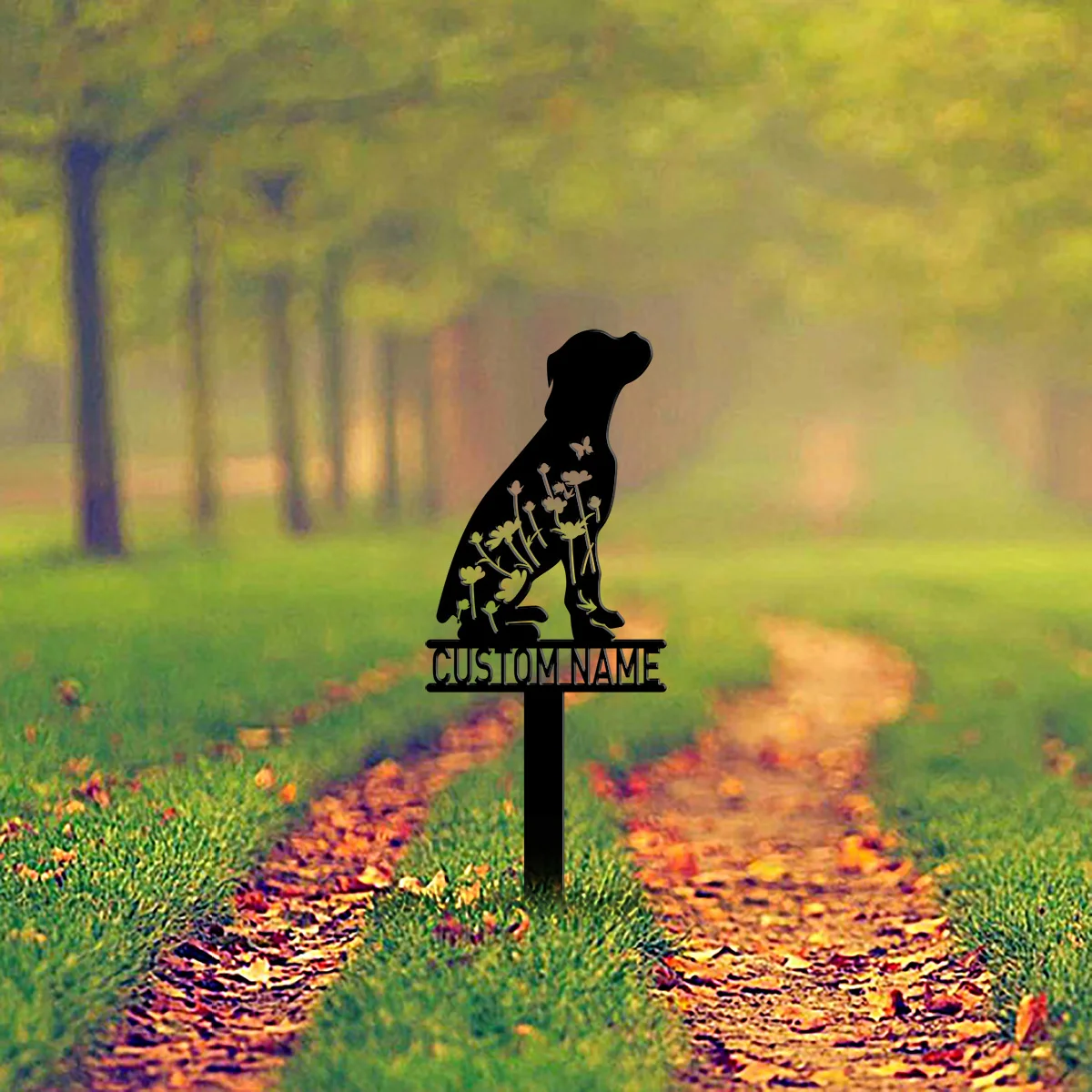 Custom Dog Memorial Stake, Boxer Stake, Boxer Dog Loss, Boxer Lover, Metal Stake, Sympathy Sign, Pet Grave Marker, Remembrance