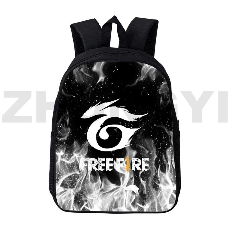 Sacs à dos en toile Anime Free Fire Garena pour adolescentes, sacs d'école pour étudiants, sac de voyage 3D, 12/16 pouces