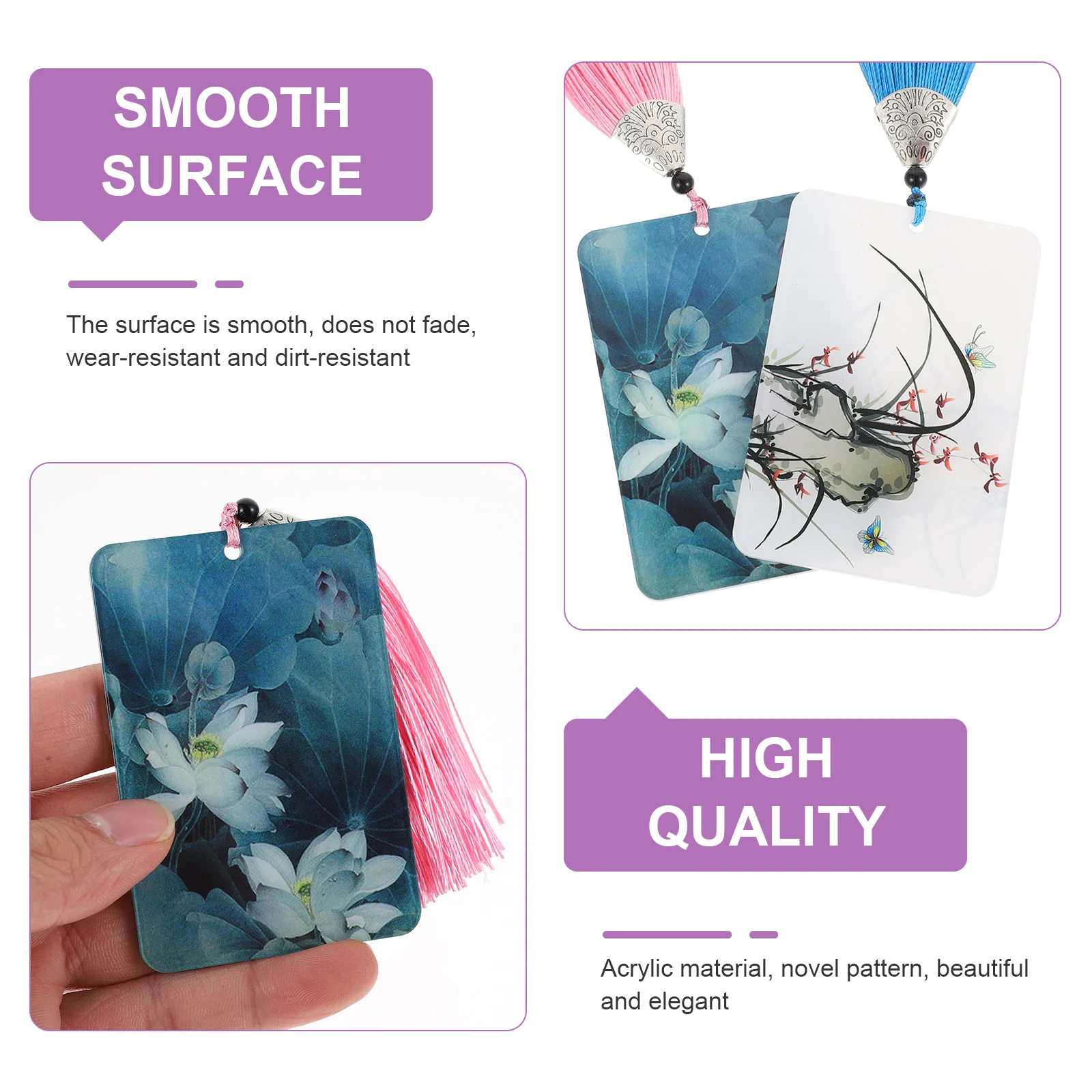 2 Pcs Nail Wrap Board Practical Storage Cartoon Pick Card Retro Container Acrylic Anti-lost Device