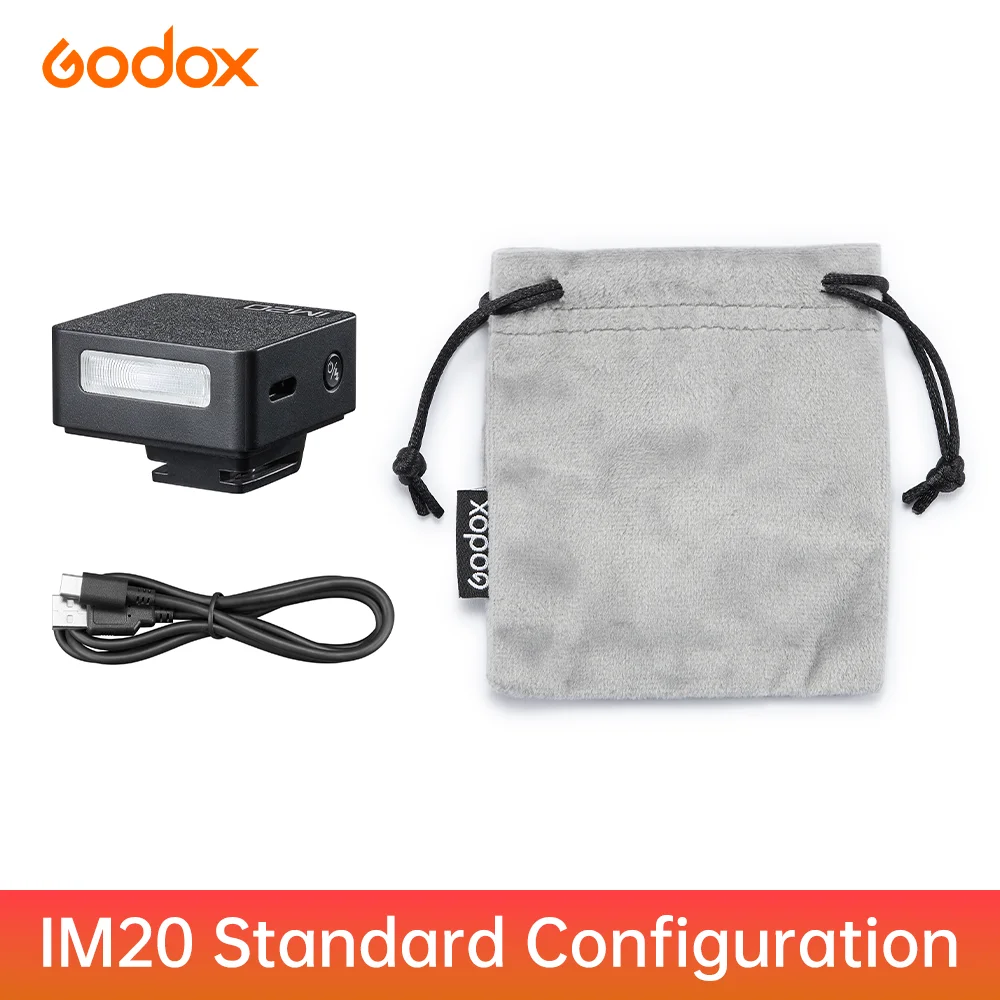 

Godox IM20 IM22 Mini Flash Manual Flash for Various Camera Models 5 Output Levels of Power Universal Hot Shoe Mount