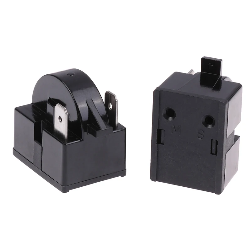 Refrigerator Compressor PTC Start Relay Refrigerator Starter Overload Protector 1/2 Pin 15Ohm 1/6H Replace Protector