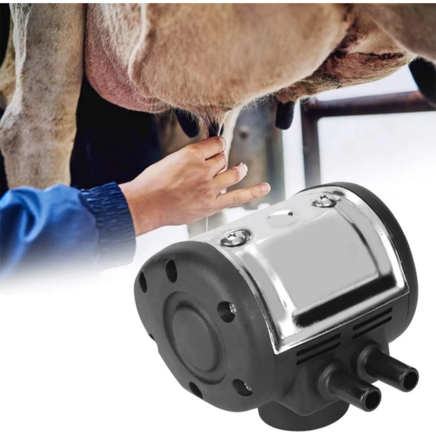 L80 Pneumatic Pulsator Vacuum Milking Pulsator Machine 2 Exits Stainless Pneumatic Pulsator for Cow Sheep Milking Machine