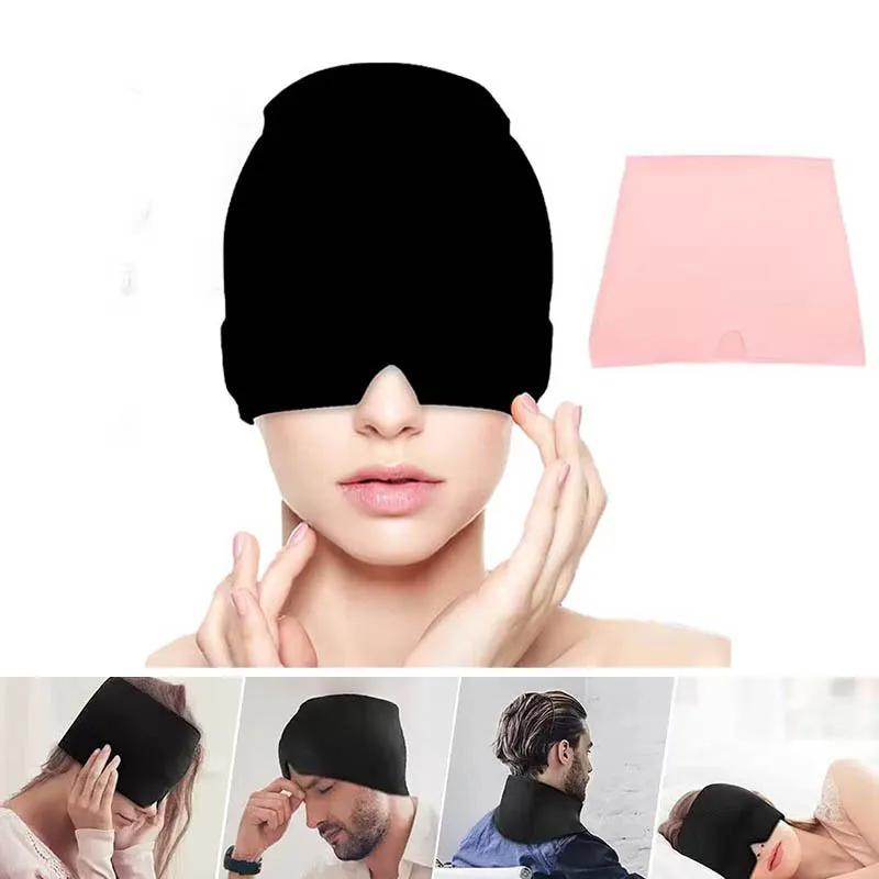 Migraine Relief Cap Ice Head Wrap Hot Cold Gel Pack Face Eye Mask Compress Head Heath Care Tool