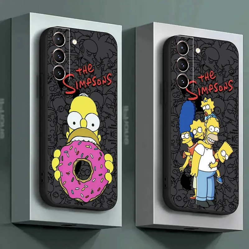 

Disney Cute The Simpsons For Samsung Galaxy S24 S23 S22 S21 S20 Ultra S10 Plus S23 S21 S20 FE Phone Case Funda