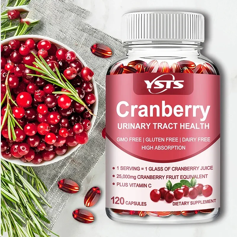 

Cranberry Capsules - Supports Cardiovascular , Enhances Immunity, Supports Urinary Tract