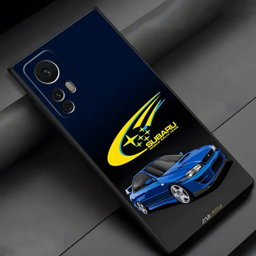 Subaru WRX Sti Logo fire protection Phone Case For Samsung S 24 23 22 21 20 fe plus ultra a 24 34 54 53 luxury Black shell Cover