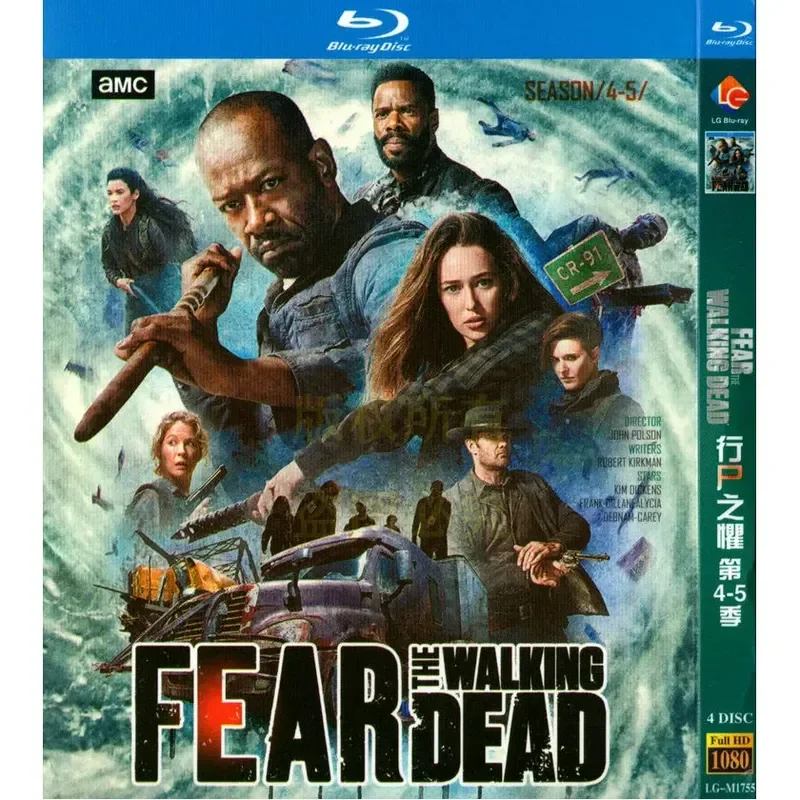 American Horror Thriller Sci Fi TV Series The Walking Dead Fear Season 1 to 7 BD Blu Ray High Definition 12 Discs