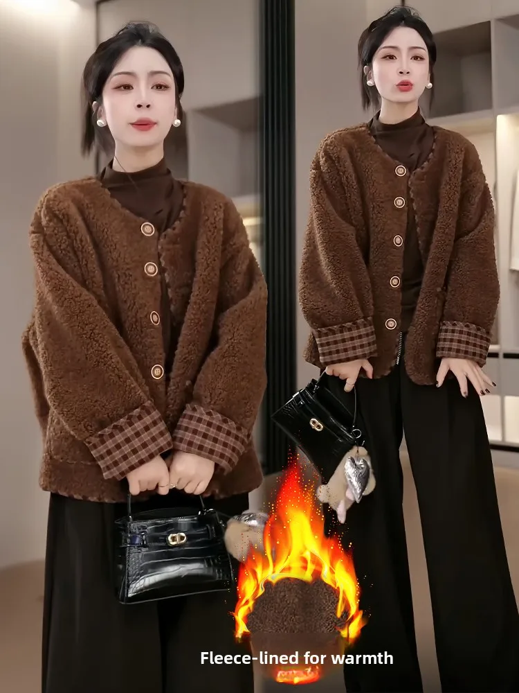 เสื้อโค้ทพัฟเฟอร์ผ้าฝ้ายบุขนเป็ดทรงหลวมสไตล์เกาหลีสำหรับผู้หญิง รุ่น Oversized ให้ความอบอุ่น เหมาะสำหรับใส่เดินทาง