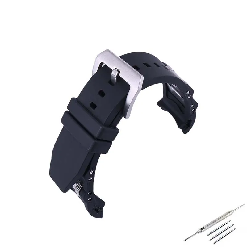 26 мм мужской резиновый ремешок для часов, аксессуары, совместимые с Invicta Pro Diver, металлический ремешок для часов с винтом, женский силиконовый спортивный браслет
