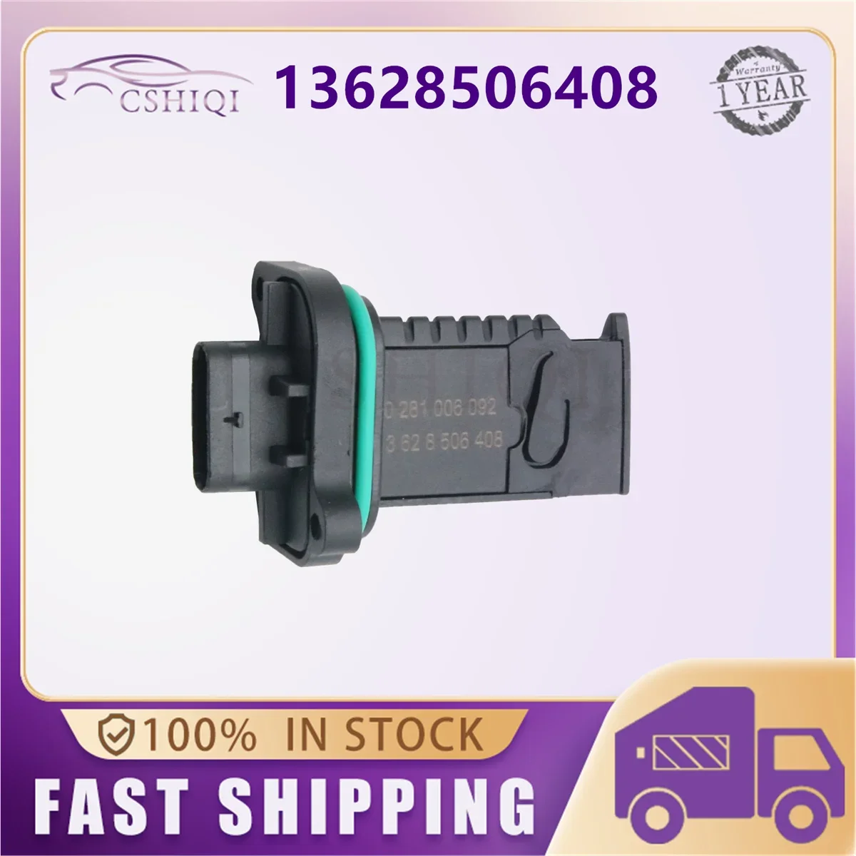 13628506408 MAF Mass Air Flow Meter Sensor For BMW 1 2 3 4 5 X3 X5 F20 F21 F22 F87 F30 F80 F34 F31 F33 F83 F32 F82 F11