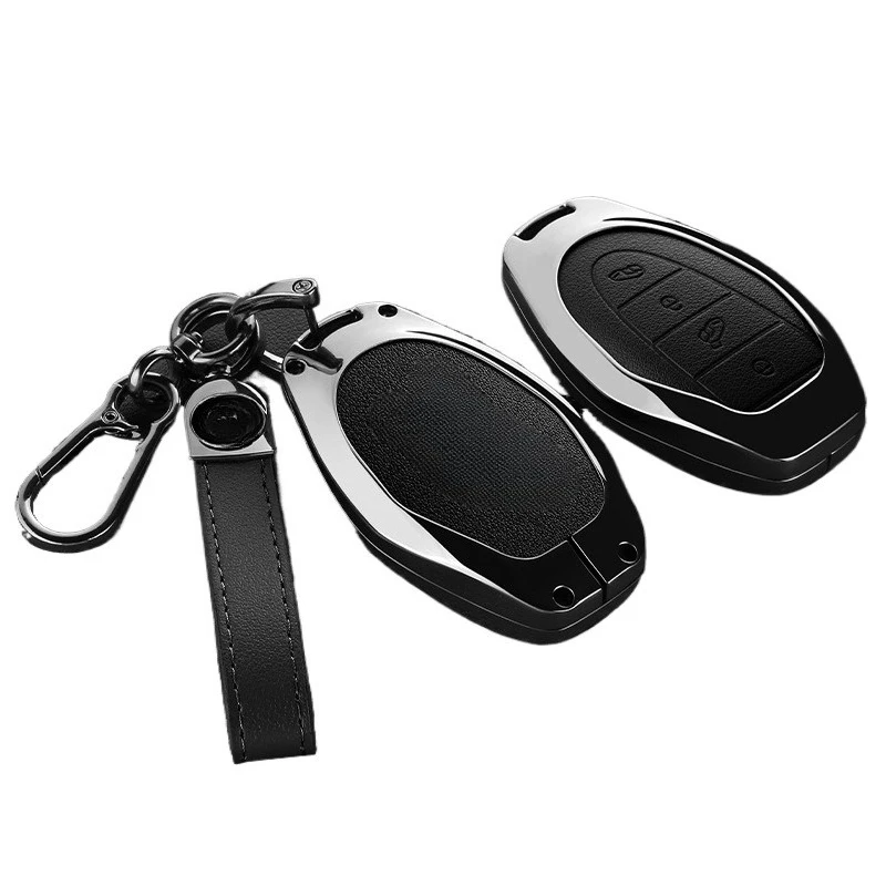 Premium Zinc Alloy Key Cover Case for LEVC L380 - Protective Key Fob Shell Key Bag Chain