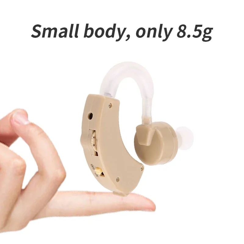 Portable Hearing Aid Mini Ear Sound Amplifier Adjustable Ear Hearing Amplifier Aid Kit Tone Hearing Aids for the Deaf/Elderly