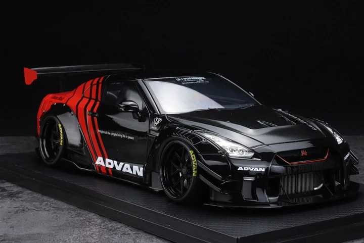 IG Ignition 1:18 For GTR R35 type 2 Advan JDM Limited Edition Resin Metal Model Ornament Toy Birthday Gift