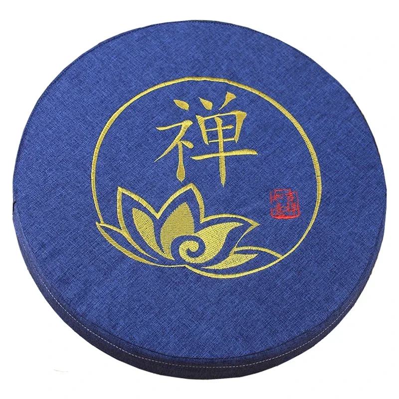 40cm Linen Futon Cushion EPE Cotton Core Living Room Floor Tatami Cushion Home Decoration Buddhist Hall Temple Supplies Worship