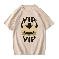 Appa Yip Harajuku EU Size Tshirt Avatar The Last Airbender Tee Shirt Fashion Mange T-shirt Y2k Streetwear Hip Hop Vintage Tops