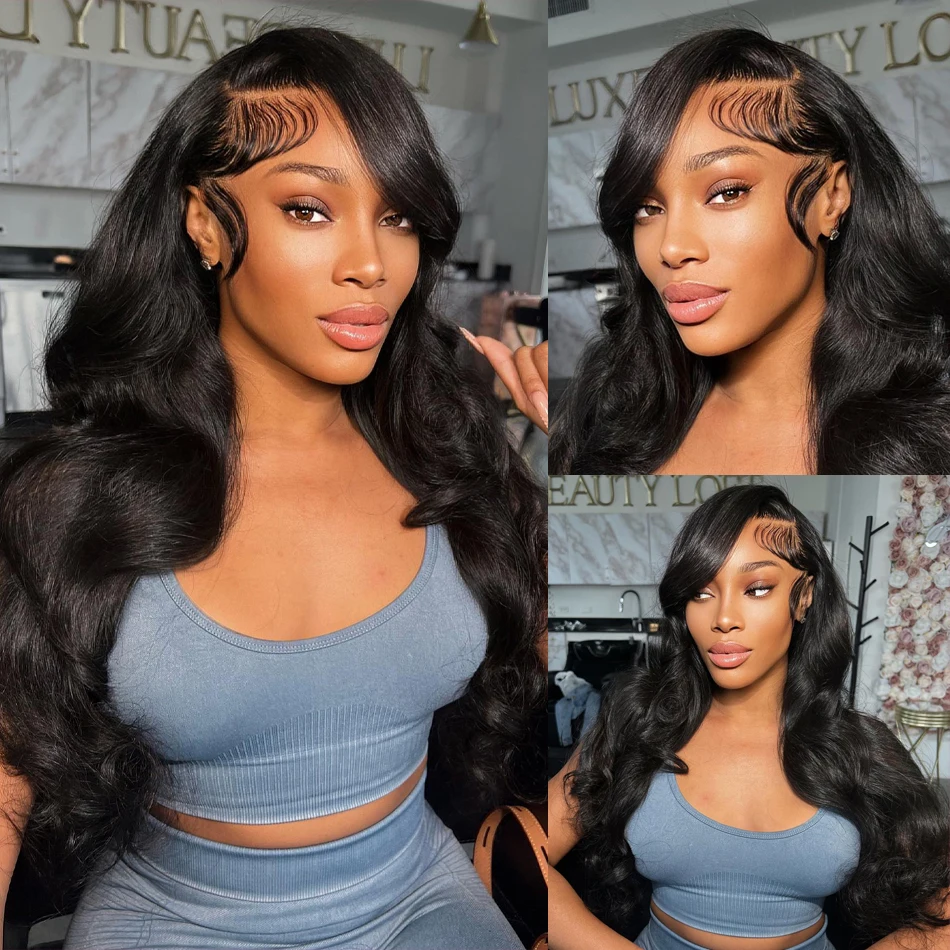 30Inch Body Wave Lace Front Wig 13x4 Human Hair Wigs For Women Brazilian Hair Pre Plucked 13x6 HD Transparent Lace Frontal Wig
