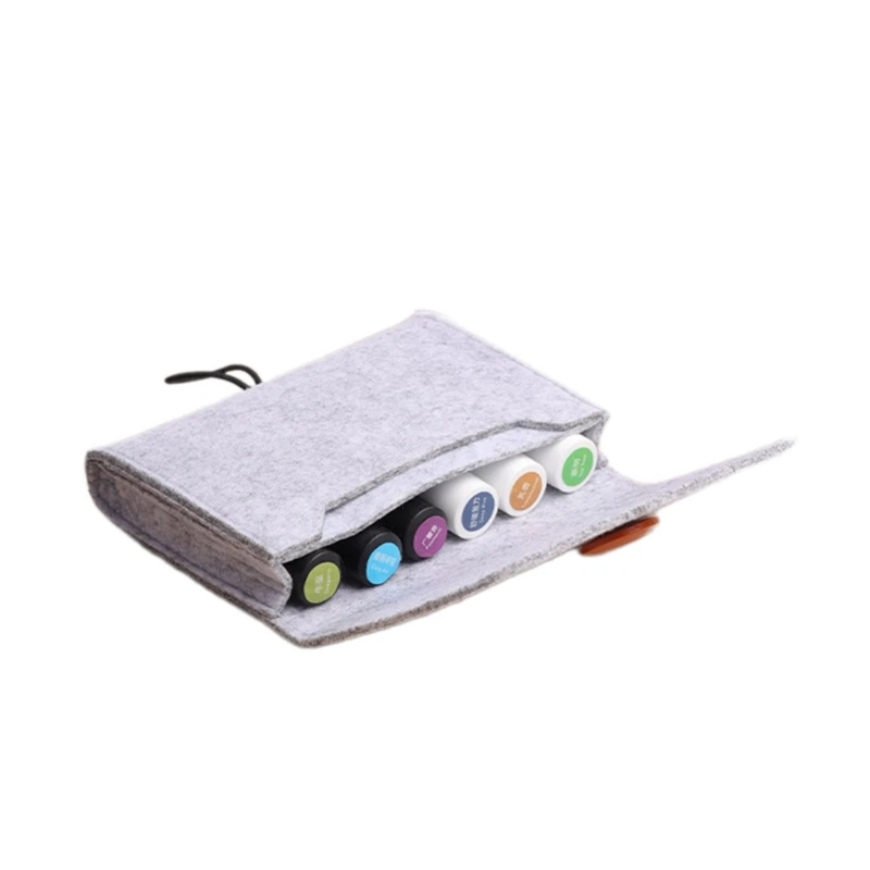 Portable Storage Bag Felt Case for Essential Oil Bottles Travel Roller Bottle Storage