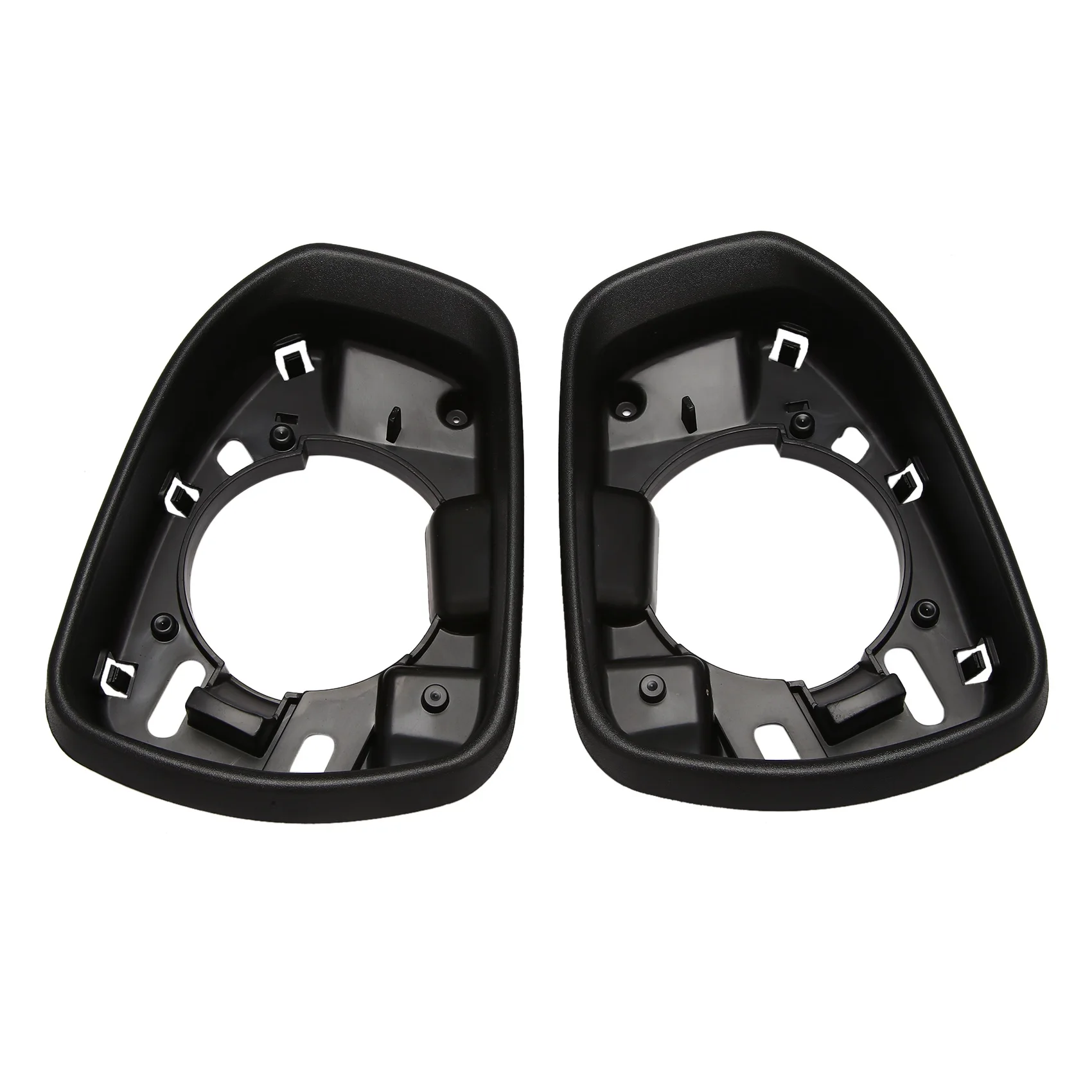 Side Mirror Frame Glass Holder Door Wing Glass Surround Trim Matte for Ford Mondeo MK5 MKV 5 V 2013-2019 Black