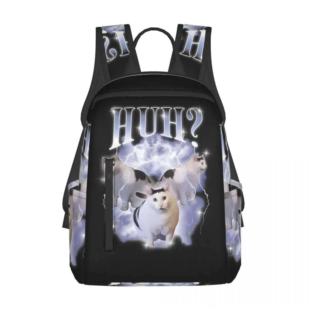

Рюкзак Huh Cat Chonky Ben Meme Bootleg Rap в винтажном стиле 90-х годов с графическим принтом, повседневный рюкзак для мальчиков и девочек, школьная сумка, сумка через плечо для мужчин и женщин