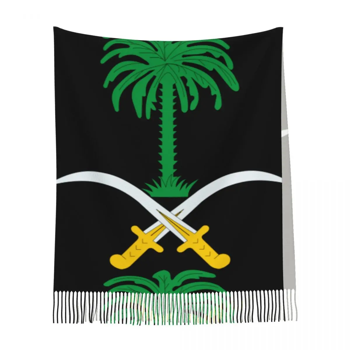 Kingdom Of Saudi Arabia Women\'s Tassel Shawl Scarf Fashion Scarf